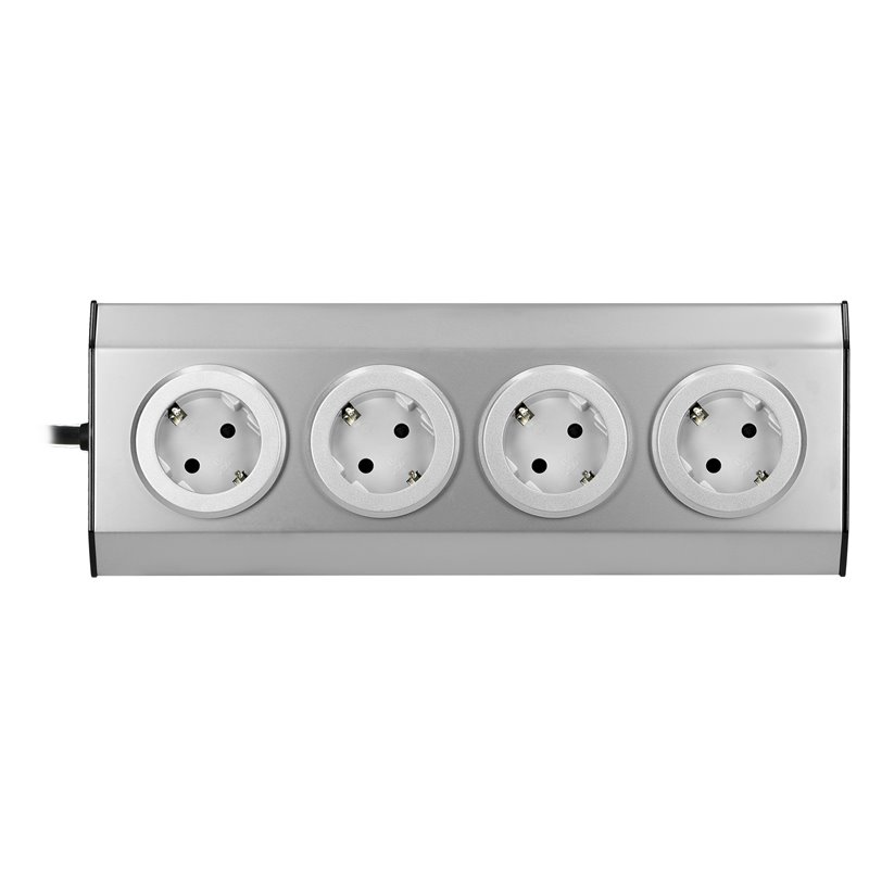 GNIAZDO MEBLOWE KUCHENNE 4X2P+Z, SCHUKO, 16A, MONTAŻ NA RZEPY, INOX, PRZEWÓD 1,5M Z PŁASKĄ WTYCZKĄ ORNO GNIAZDO MEBLOWE KUCHENNE 4X2P+Z, SCHUKO, 16A, MONTAŻ NA RZEPY, INOX, PRZEWÓD 1,5M Z PŁASKĄ WTYCZKĄ ORNO