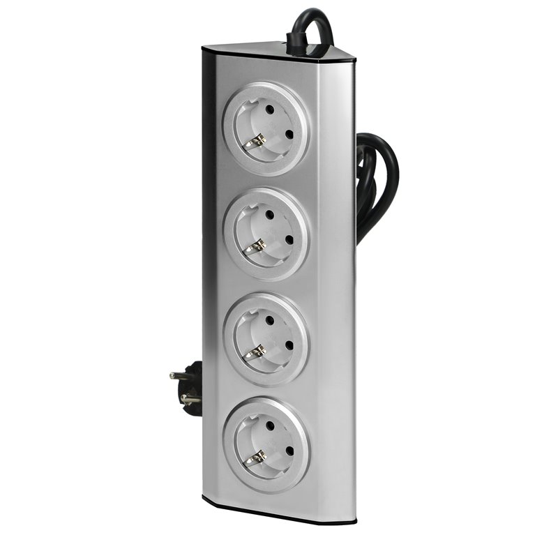 GNIAZDO MEBLOWE KUCHENNE 4X2P+Z, SCHUKO, 16A, MONTAŻ NA RZEPY, INOX, PRZEWÓD 1,5M Z PŁASKĄ WTYCZKĄ ORNO GNIAZDO MEBLOWE KUCHENNE 4X2P+Z, SCHUKO, 16A, MONTAŻ NA RZEPY, INOX, PRZEWÓD 1,5M Z PŁASKĄ WTYCZKĄ ORNO