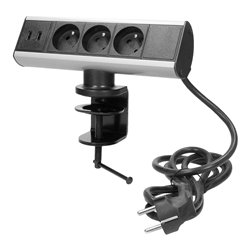 GNIAZDO MEBLOWE Z ŁADOWARKĄ USB I ZACISKIEM ŚRUBOWYM 3X2P+Z, 2XUSB ORNO GNIAZDO MEBLOWE Z ŁADOWARKĄ USB I ZACISKIEM ŚRUBOWYM 3X2P+Z, 2XUSB ORNO