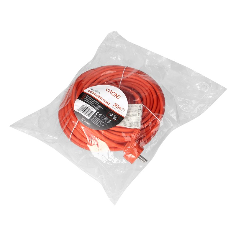 PRZEDŁUŻACZ OGRODOWY JEDNOGNIAZDOWY SCHUKO, PVC 3X1MM2, DŁUGOŚĆ 30M ORNO PRZEDŁUŻACZ OGRODOWY JEDNOGNIAZDOWY SCHUKO, PVC 3X1MM2, DŁUGOŚĆ 30M ORNO