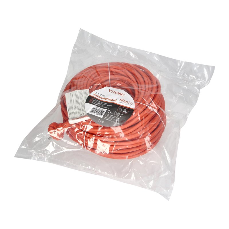 PRZEDŁUŻACZ PVC IP20 40M 1X2P, H03VV-F 2X1MM2 ORNO PRZEDŁUŻACZ PVC IP20 40M 1X2P, H03VV-F 2X1MM2 ORNO