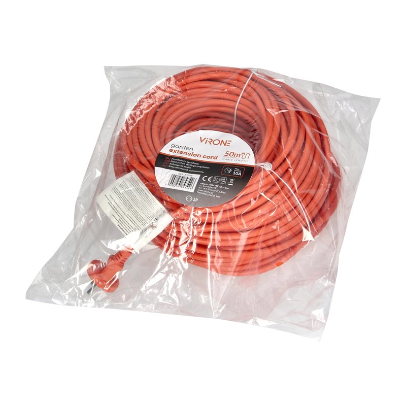 PRZEDŁUŻACZ PVC IP20 50M 1X2P, H03VV-F 2X1MM2 ORNO PRZEDŁUŻACZ PVC IP20 50M 1X2P, H03VV-F 2X1MM2 ORNO