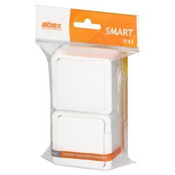 GNIAZDO POJEDYNCZE 2P+Z BRYZGOOD. SCHUKO Z KLAPKĄ W KOL.WYROBU + ŁĄCZNIK 1-BIEGUNOWY IP44, SMART, BIAŁY ORNO GNIAZDO POJEDYNCZE 2P+Z BRYZGOOD. SCHUKO Z KLAPKĄ W KOL.WYROBU + ŁĄCZNIK 1-BIEGUNOWY IP44, SMART, BIAŁY ORNO