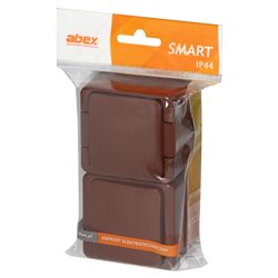 GNIAZDO POJEDYNCZE 2P+Z BRYZGOOD. SCHUKO Z KLAPKĄ W KOL.WYROBU + ŁĄCZNIK 1-BIEGUNOWY IP44, SMART, BRĄZOWY ORNO GNIAZDO POJEDYNCZE 2P+Z BRYZGOOD. SCHUKO Z KLAPKĄ W KOL.WYROBU + ŁĄCZNIK 1-BIEGUNOWY IP44, SMART, BRĄZOWY ORNO