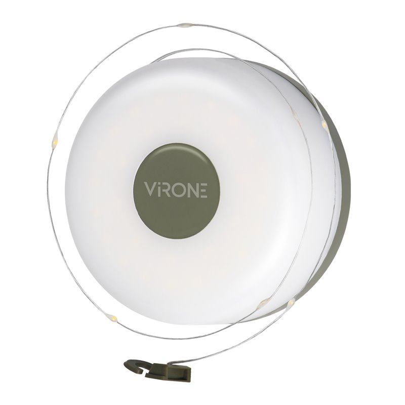 LAMPKA KEMPINGOWA Z GIRLANDĄ, 80/200LM, 2000MAH, 3000K, 8M ORNO