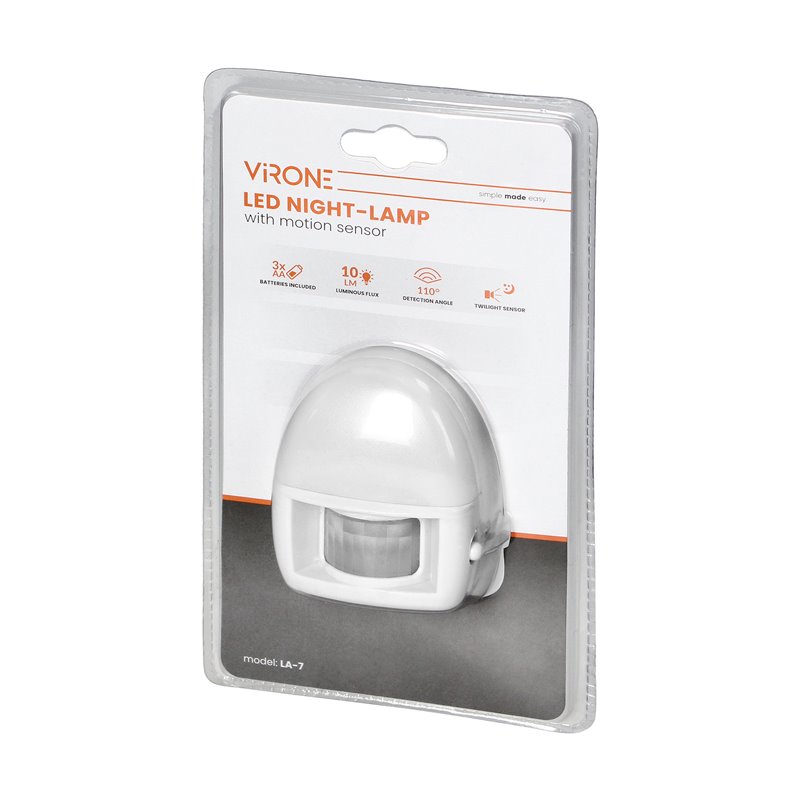 BATERYJNA LAMPKA NOCNA 3XLED Z CZUJNIKIEM RUCHU, 3XAA ORNO BATERYJNA LAMPKA NOCNA 3XLED Z CZUJNIKIEM RUCHU, 3XAA ORNO