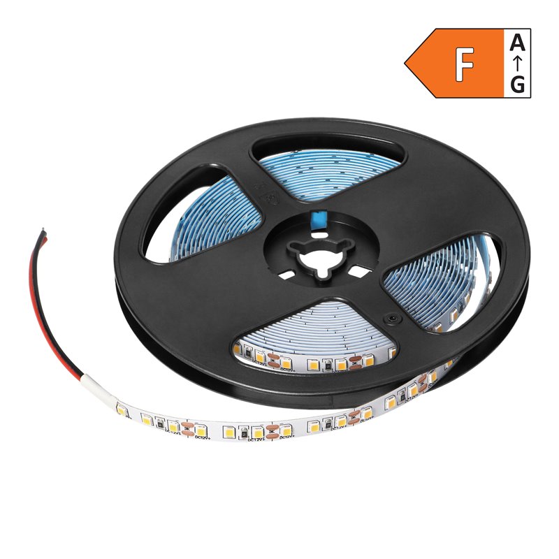 TAŚMA LED 12V, 2835, 120L/M, 1000LM/M, 9,6W/M, IP20, 3000K, 5M ORNO TAŚMA LED 12V, 2835, 120L/M, 1000LM/M, 9,6W/M, IP20, 3000K, 5M ORNO
