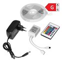 ZESTAW TAŚMA LED 12V 30L/M 100LM/M 7.2W/M IP20 RGB 5M + STEROWNIK RGB + ZASILACZ 12V ORNO ZESTAW TAŚMA LED 12V 30L/M 100LM/M 7.2W/M IP20 RGB 5M + STEROWNIK RGB + ZASILACZ 12V ORNO