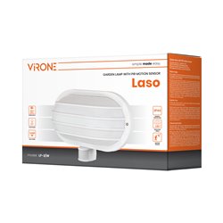 LASO, OPRAWA OGRODOWA Z CZUJNIKIEM RUCHU 180°, 1X15W, E27, IP44, PLASTIK, BIAŁA ORNO LASO, OPRAWA OGRODOWA Z CZUJNIKIEM RUCHU 180°, 1X15W, E27, IP44, PLASTIK, BIAŁA ORNO