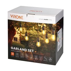 ZESTAW GIRLANDA OŚWIETLENIOWA -1 SZNUR 15M (15 OPRAW) + 15 ŻARÓWEK LED 1W E27, 3000K - CIEPŁA + 1 ŻARÓWKA GRATIS! ORNO ZESTAW GIRLANDA OŚWIETLENIOWA -1 SZNUR 15M (15 OPRAW) + 15 ŻARÓWEK LED 1W E27, 3000K - CIEPŁA + 1 ŻARÓWKA GRATIS! ORNO