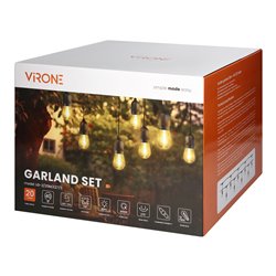 ZESTAW GIRLANDA OŚWIETLENIOWA -1 SZNUR 20M (40 OPRAW) + 40 ŻARÓWEK LED 1W E27, 3000K - CIEPŁA + 1 ŻARÓWKA GRATIS! ORNO ZESTAW GIRLANDA OŚWIETLENIOWA -1 SZNUR 20M (40 OPRAW) + 40 ŻARÓWEK LED 1W E27, 3000K - CIEPŁA + 1 ŻARÓWKA GRATIS! ORNO