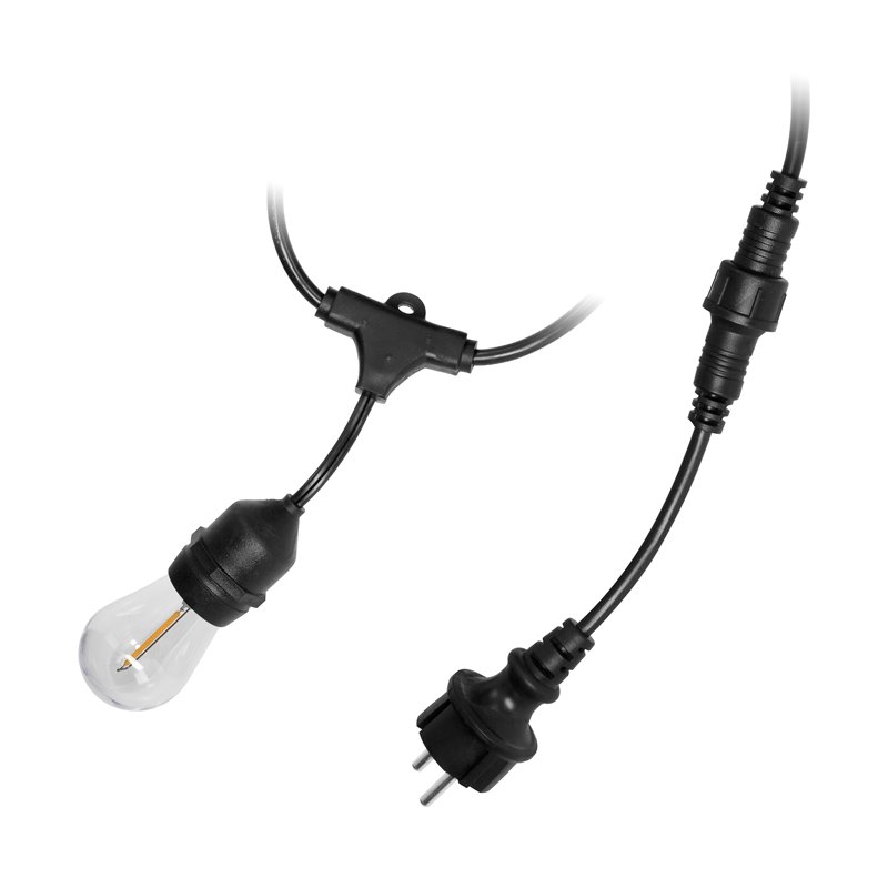 GIRLANDA OŚWIETLENIOWA - 1 SZNUR 20 M (20 OPRAW) + 20 ŻARÓWEK LED 1W E27, 3000K + 1 ŻARÓWKA GRATIS ORNO GIRLANDA OŚWIETLENIOWA - 1 SZNUR 20 M (20 OPRAW) + 20 ŻARÓWEK LED 1W E27, 3000K + 1 ŻARÓWKA GRATIS ORNO