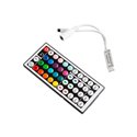 BEZPRZEWODOWY STEROWNIK DO TAŚM RGB (WIELOKOLOROWYCH TAŚM OŚWIETLENIOWYCH LED) Z PILOTEM 44 PRZYCISKOWYM ORNO