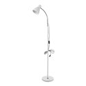 LAMPA STOJĄCA PODŁOGOWA LAR, MAX 20W E27, 160 CM, BIAŁA ORNO