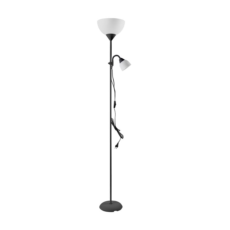 LAMPA STOJĄCA PODŁOGOWA URLAR, 175 CM, E27 MAX 40W, E14 MAX 25W, CZARNA ORNO LAMPA STOJĄCA PODŁOGOWA URLAR, 175 CM, E27 MAX 40W, E14 MAX 25W, CZARNA ORNO