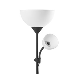LAMPA STOJĄCA PODŁOGOWA URLAR, 175 CM, E27 MAX 40W, E14 MAX 25W, CZARNA ORNO LAMPA STOJĄCA PODŁOGOWA URLAR, 175 CM, E27 MAX 40W, E14 MAX 25W, CZARNA ORNO