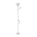 LAMPA STOJĄCA PODŁOGOWA URLAR, 175 CM, E27 MAX 40W, E14 MAX 25W, BIAŁA ORNO