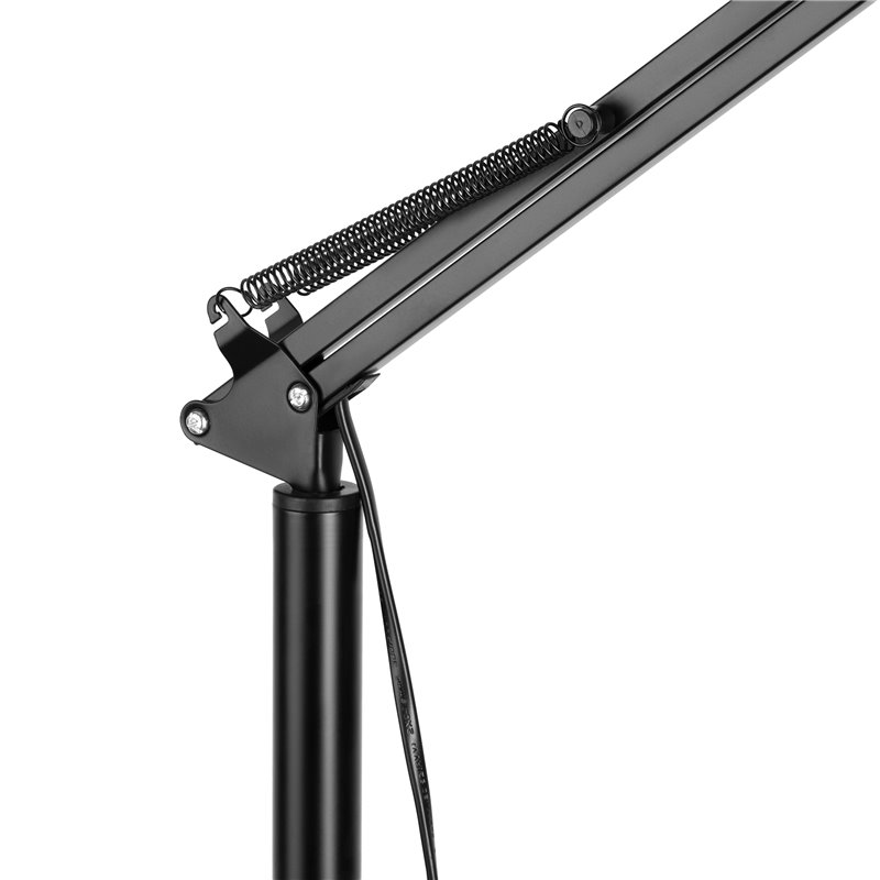LUWES LAMPA PODŁOGOWA, 185 CM, E27, MAX. 18W, CZARNA ORNO LUWES LAMPA PODŁOGOWA, 185 CM, E27, MAX. 18W, CZARNA ORNO