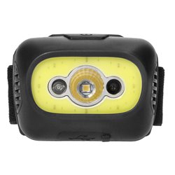 LATARKA CZOŁOWA COB LED Z CZUJNIKIEM RUCHU, AKUMULATOROWA, CZARNA ORNO LATARKA CZOŁOWA COB LED Z CZUJNIKIEM RUCHU, AKUMULATOROWA, CZARNA ORNO