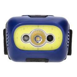 LATARKA CZOŁOWA COB LED Z CZUJNIKIEM RUCHU, AKUMULATOROWA, NIEBIESKA ORNO LATARKA CZOŁOWA COB LED Z CZUJNIKIEM RUCHU, AKUMULATOROWA, NIEBIESKA ORNO