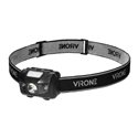 LATARKA CZOŁOWA LED CREE 3W + 2 CZERWONE DIODY LED ORNO