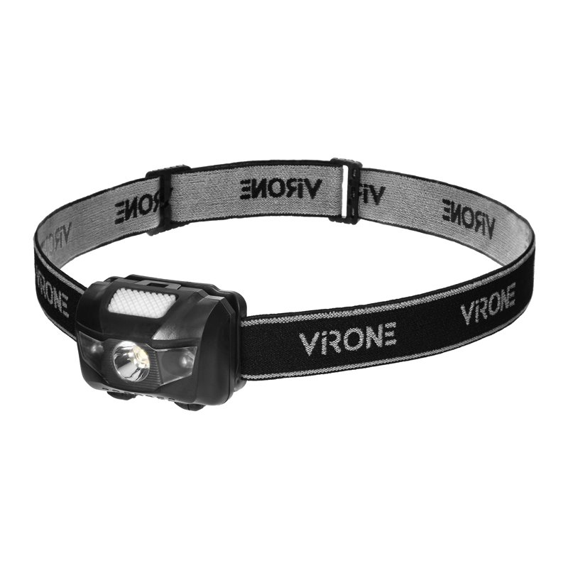 LATARKA CZOŁOWA LED CREE 3W + 2 CZERWONE DIODY LED ORNO