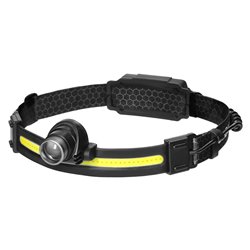 LATARKA CZOŁOWA LED COB + CREE Z AKUMULATOREM 1200 MAH ORNO LATARKA CZOŁOWA LED COB + CREE Z AKUMULATOREM 1200 MAH ORNO