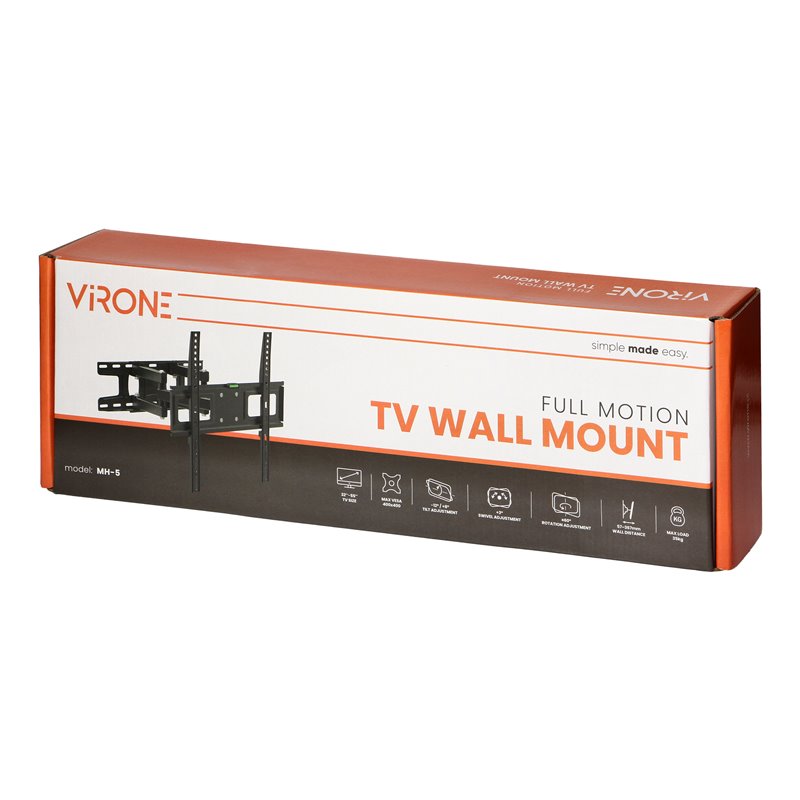 OBROTOWY UCHWYT ŚCIENNY DO TV, 32"-55" ORNO OBROTOWY UCHWYT ŚCIENNY DO TV, 32"-55" ORNO