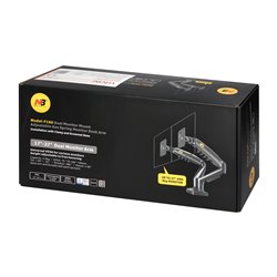 OBROTOWY UCHWYT BIURKOWY NA SPRĘŻYNIE GAZOWEJ DO DWÓCH MONITORÓW LCD LED 17”-27” ORNO OBROTOWY UCHWYT BIURKOWY NA SPRĘŻYNIE GAZOWEJ DO DWÓCH MONITORÓW LCD LED 17”-27” ORNO