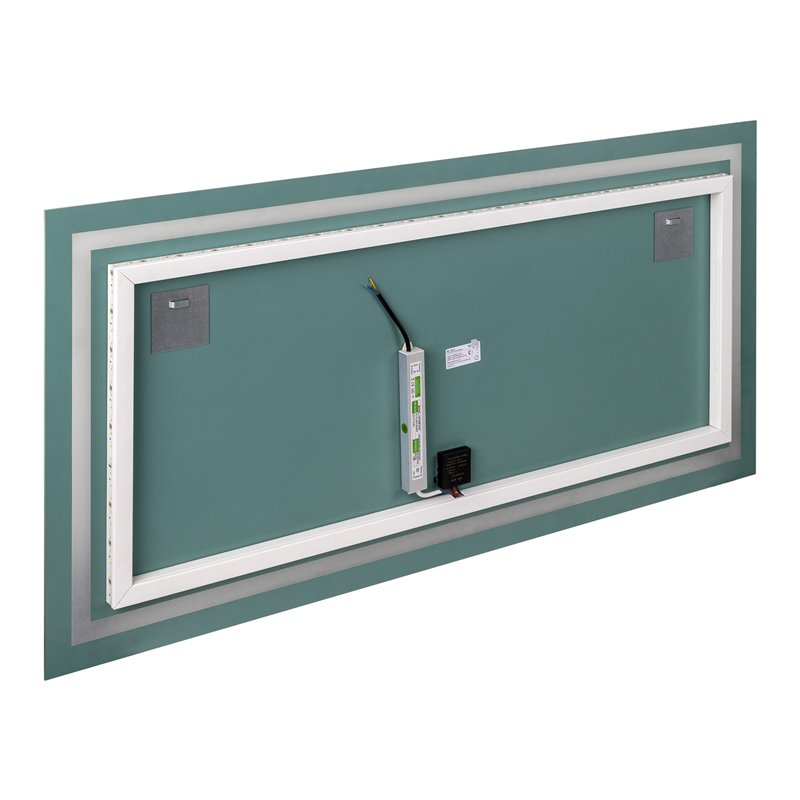 LUSTRO PROSTOKĄTNE POZIOME LED 120X60 CM (Z WBUDOWANYM WŁĄCZNIKIEM, Z MARGINESEM, 4000K) ORNO LUSTRO PROSTOKĄTNE POZIOME LED 120X60 CM (Z WBUDOWANYM WŁĄCZNIKIEM, Z MARGINESEM, 4000K) ORNO