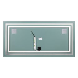 LUSTRO PROSTOKĄTNE POZIOME LED 120X60 CM (Z WBUDOWANYM WŁĄCZNIKIEM, Z MARGINESEM, 4000K) ORNO LUSTRO PROSTOKĄTNE POZIOME LED 120X60 CM (Z WBUDOWANYM WŁĄCZNIKIEM, Z MARGINESEM, 4000K) ORNO