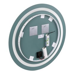OKRĄGŁE LUSTRO LED FI 60 CM (Z WBUDOWANYM WŁĄCZNIKIEM, Z MARGINESEM, 4000K) ORNO OKRĄGŁE LUSTRO LED FI 60 CM (Z WBUDOWANYM WŁĄCZNIKIEM, Z MARGINESEM, 4000K) ORNO