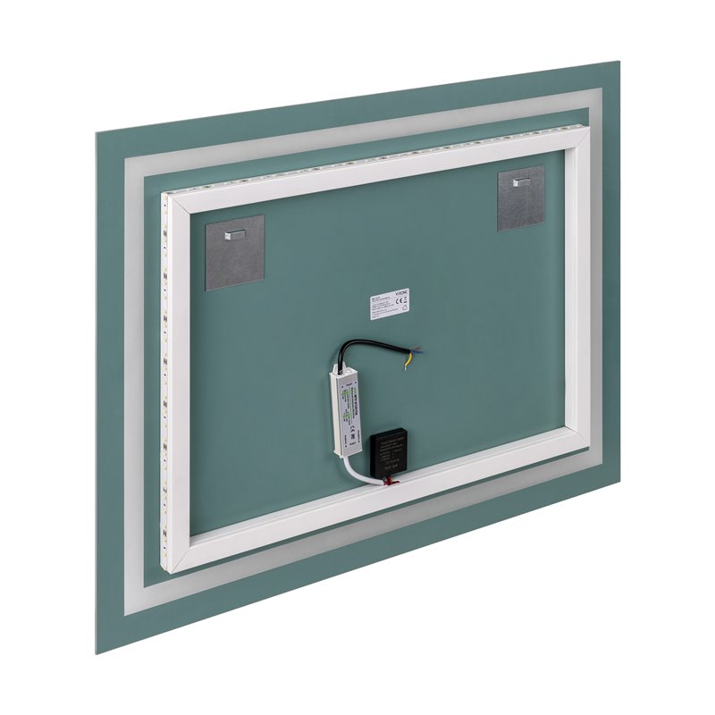 LUSTRO PROSTOKĄTNE POZIOME LED 80X60 CM (Z WBUDOWANYM WŁĄCZNIKIEM, Z MARGINESEM, 4000K) ORNO LUSTRO PROSTOKĄTNE POZIOME LED 80X60 CM (Z WBUDOWANYM WŁĄCZNIKIEM, Z MARGINESEM, 4000K) ORNO