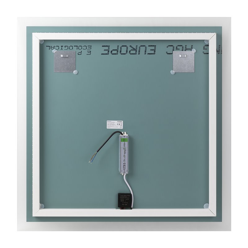 KWADRATOWE LUSTRO LED 80X80 CM (Z WBUDOWANYM WŁĄCZNIKIEM, BEZ MARGINESU, 4000K) ORNO KWADRATOWE LUSTRO LED 80X80 CM (Z WBUDOWANYM WŁĄCZNIKIEM, BEZ MARGINESU, 4000K) ORNO