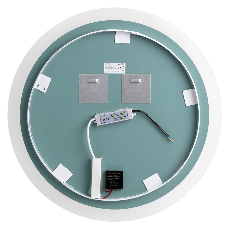 OKRĄGŁE LUSTRO LED FI 60 CM (Z WBUDOWANYM WŁĄCZNIKIEM, BEZ MARGINESU, 4000K) ORNO OKRĄGŁE LUSTRO LED FI 60 CM (Z WBUDOWANYM WŁĄCZNIKIEM, BEZ MARGINESU, 4000K) ORNO
