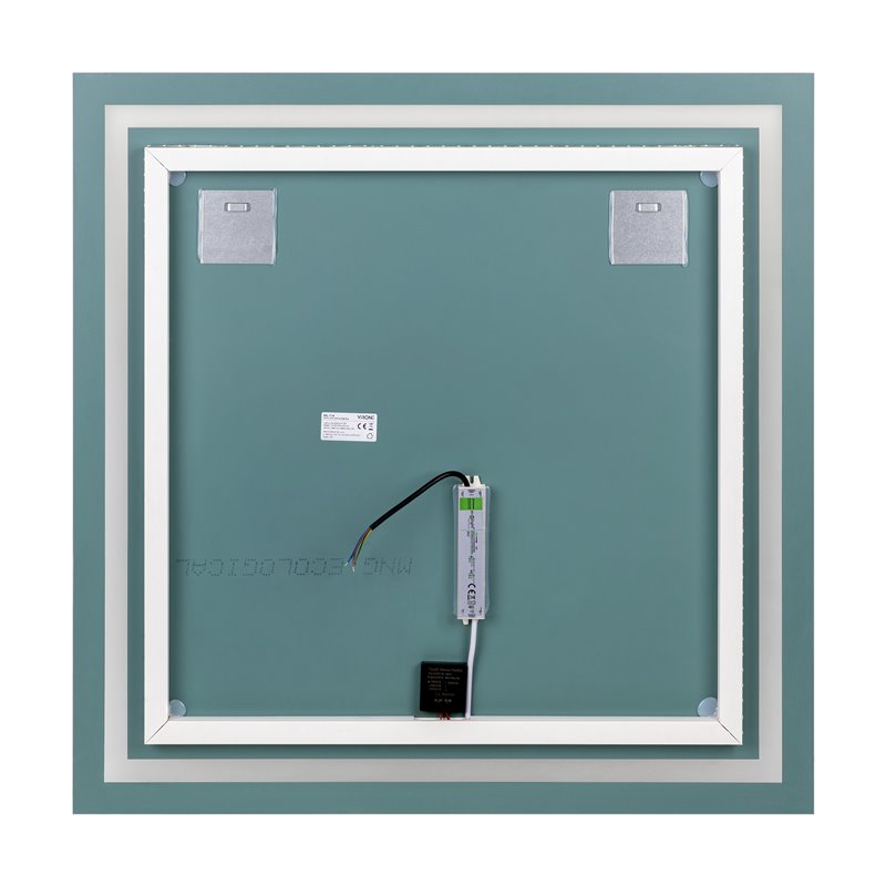 KWADRATOWE LUSTRO LED 80X80 CM (Z WBUDOWANYM WŁĄCZNIKIEM, Z MARGINESEM, 4000K) ORNO KWADRATOWE LUSTRO LED 80X80 CM (Z WBUDOWANYM WŁĄCZNIKIEM, Z MARGINESEM, 4000K) ORNO