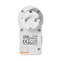 GNIAZDKOWY CZUJNIK RUCHU 120ST. IP20, 280W, WERSJA SCHUKO ORNO GNIAZDKOWY CZUJNIK RUCHU 120ST. IP20, 280W, WERSJA SCHUKO ORNO