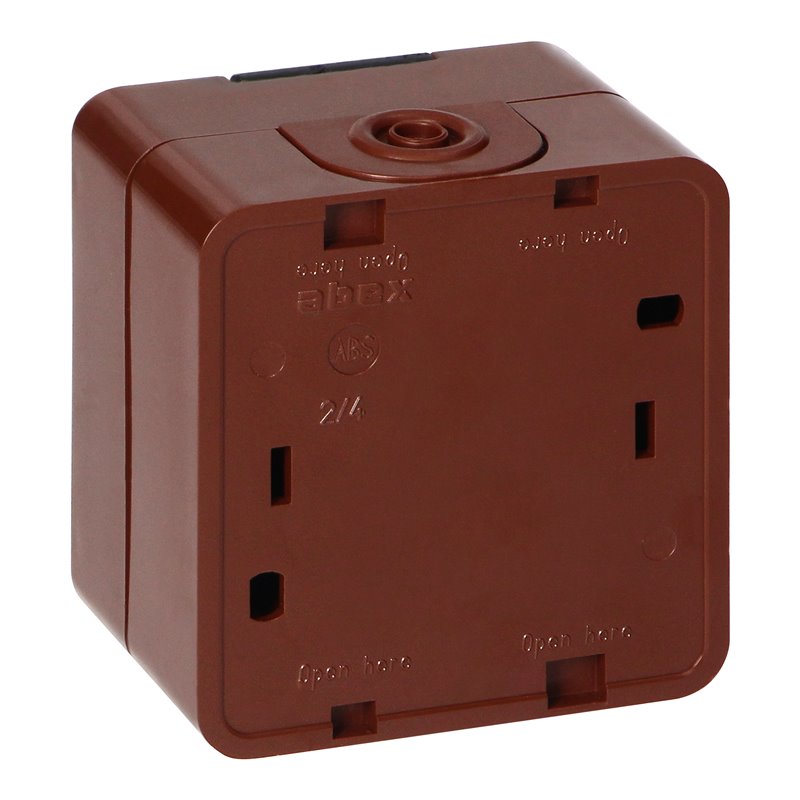 GNIAZDO POJEDYNCZE 2P+Z SCHUKO BRYZGOODPORNE Z KLAPKĄ DYMNĄ IP44, SMART, BRĄZOWY ORNO GNIAZDO POJEDYNCZE 2P+Z SCHUKO BRYZGOODPORNE Z KLAPKĄ DYMNĄ IP44, SMART, BRĄZOWY ORNO