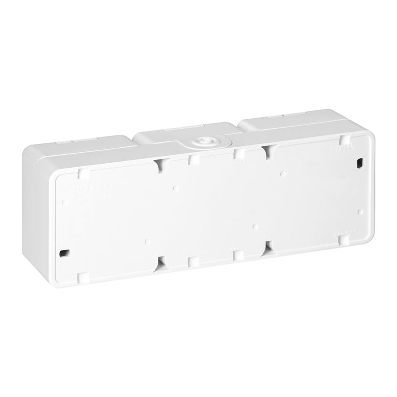 GNIAZDO POTRÓJNE 3X 2P+Z BRYZGOODPORNE Z KLAPKĄ W KOLORZE IP44, SMART, BIAŁY ORNO GNIAZDO POTRÓJNE 3X 2P+Z BRYZGOODPORNE Z KLAPKĄ W KOLORZE IP44, SMART, BIAŁY ORNO