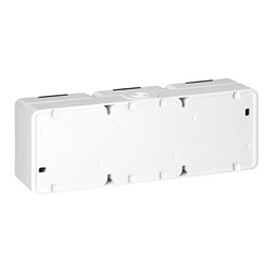 GNIAZDO POTRÓJNE 3X 2P+Z BRYZGOODPORNE Z KLAPKĄ DYMNĄ IP44, SMART, BIAŁY ORNO GNIAZDO POTRÓJNE 3X 2P+Z BRYZGOODPORNE Z KLAPKĄ DYMNĄ IP44, SMART, BIAŁY ORNO
