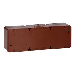 GNIAZDO POTRÓJNE 3X2P+Z BRYZGOODPORNE Z KLAPKĄ DYMNĄ IP44, SMART, BRĄZOWY ORNO GNIAZDO POTRÓJNE 3X2P+Z BRYZGOODPORNE Z KLAPKĄ DYMNĄ IP44, SMART, BRĄZOWY ORNO