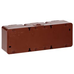 GNIAZDO POTRÓJNE 3X 2P+Z SCHUKO BRYZGOODPORNE KLAPKĄ W KOLORZE IP44, SMART, BRĄZOWY ORNO GNIAZDO POTRÓJNE 3X 2P+Z SCHUKO BRYZGOODPORNE KLAPKĄ W KOLORZE IP44, SMART, BRĄZOWY ORNO