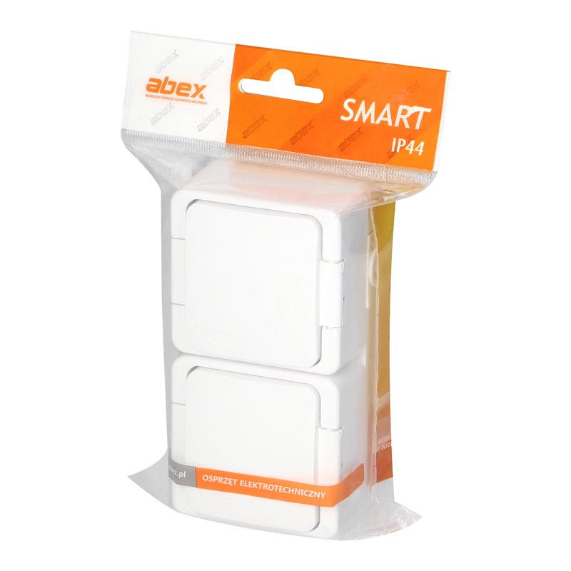 GNIAZDO PODWÓJNE 2X 2P+Z SCHUKO BRYZGOODPORNE Z KLAPKĄ W KOLORZE WYROBU IP44, SMART, BIAŁY ORNO GNIAZDO PODWÓJNE 2X 2P+Z SCHUKO BRYZGOODPORNE Z KLAPKĄ W KOLORZE WYROBU IP44, SMART, BIAŁY ORNO