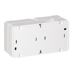 GNIAZDO PODWÓJNE 2X 2P+Z SCHUKO BRYZGOODPORNE Z KLAPKĄ W KOLORZE WYROBU IP44, SMART, BIAŁY ORNO GNIAZDO PODWÓJNE 2X 2P+Z SCHUKO BRYZGOODPORNE Z KLAPKĄ W KOLORZE WYROBU IP44, SMART, BIAŁY ORNO