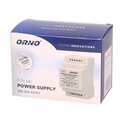 ZASILACZ NA SZYNĘ DIN 12V, 1,5A ORNO ZASILACZ NA SZYNĘ DIN 12V, 1,5A ORNO