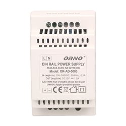 ZASILACZ NA SZYNĘ DIN 12V, 1,5A ORNO ZASILACZ NA SZYNĘ DIN 12V, 1,5A ORNO