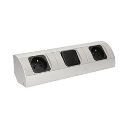 GNIAZDO MEBLOWE Z WYŁĄCZNIKIEM, 2X2P+Z ORNO GNIAZDO MEBLOWE Z WYŁĄCZNIKIEM, 2X2P+Z ORNO