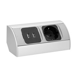 GNIAZDO MEBLOWE 1X2P+Z, 2XUSB, WERSJA SCHUKO ORNO GNIAZDO MEBLOWE 1X2P+Z, 2XUSB, WERSJA SCHUKO ORNO