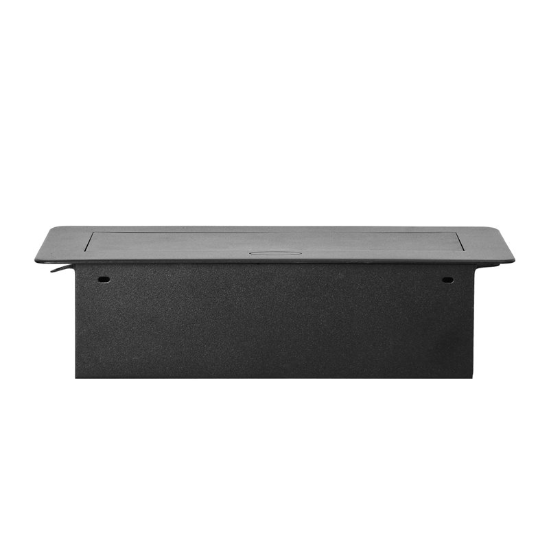 GNIAZDA MEBLOWE WPUSZCZANE W BLAT Z PŁASKIM FREZOWANYM RANTEM I ŁADOWARKĄ USB, 2X2P+Z (SCHUKO), 2XUSB, CZARNY ORNO GNIAZDA MEBLOWE WPUSZCZANE W BLAT Z PŁASKIM FREZOWANYM RANTEM I ŁADOWARKĄ USB, 2X2P+Z (SCHUKO), 2XUSB, CZARNY ORNO