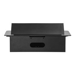 GNIAZDA MEBLOWE WPUSZCZANE W BLAT Z PŁASKIM FREZOWANYM RANTEM I ŁADOWARKĄ USB, 2X2P+Z (SCHUKO), 2XUSB, CZARNY ORNO GNIAZDA MEBLOWE WPUSZCZANE W BLAT Z PŁASKIM FREZOWANYM RANTEM I ŁADOWARKĄ USB, 2X2P+Z (SCHUKO), 2XUSB, CZARNY ORNO